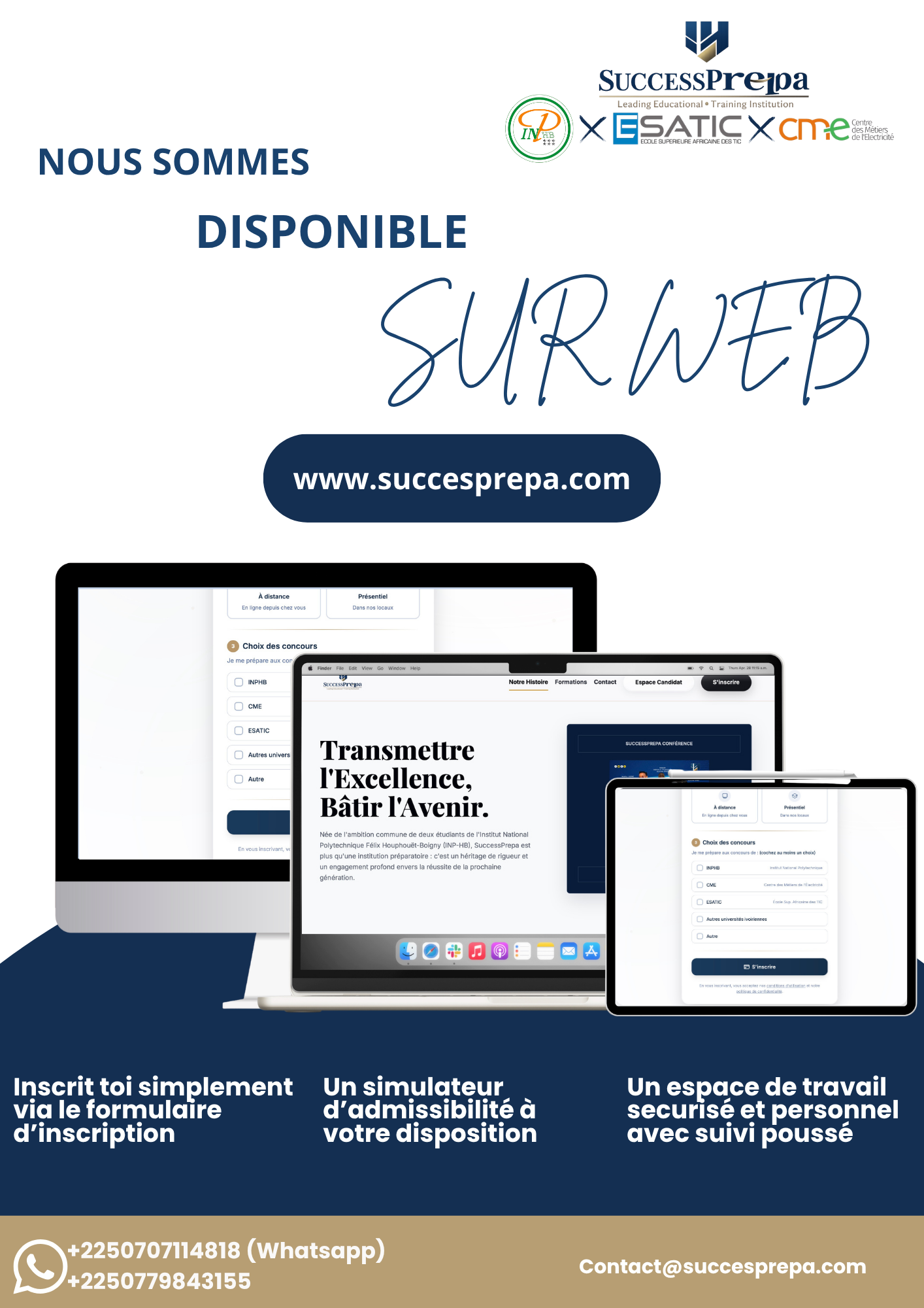Site internet SuccessPrepa